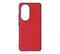 Coque pour Oppo Reno 10 et 10 Pro Silicone gel Style carbone rouge