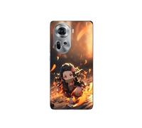 Coque Pour Oppo Reno 11 5g Demon Slayer Nezuko 3d Art Anime Manga Maniacase