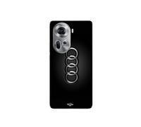 Coque Pour Oppo Reno 11 5g Logo de voiture Audi front noir