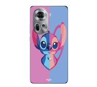 Coque Pour Oppo Reno 11 5g Stitch Et Angel Bleu Et Rose Maniacase