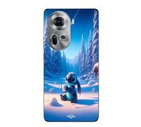Coque Pour Oppo Reno 11 5g Stitch Mignon Neige Étoilée 3d Maniacase