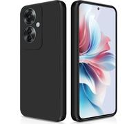 Coque Pour Oppo Reno 11 F 5g / Oppo Reno 11f 5g Case En Silicone, Etui De Protection Antichoc Etui Housse Silicone Ultra-Mince Avec Couche Intérieure En Fibre Et Protection Pour Caméra, Noir