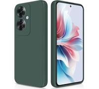 Coque Pour Oppo Reno 11 F 5g / Oppo Reno 11f 5g Case En Silicone, Etui De Protection Antichoc Etui Housse Silicone Ultra-Mince Avec Couche Intérieure En Fibre Et Protection Pour Caméra, Vert