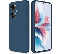 Coque Pour Oppo Reno 11 F 5g / Oppo Reno 11f 5g Case En Silicone, Etui De Protection Antichoc Etui Housse Silicone Ultra-Mince Avec Couche Intérieure En Fibre Et Protection Pour Caméra, Bleu