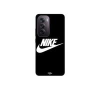 Coque Pour Oppo Reno 12 5g Nike Logo Blanc Front Noir Maniacase