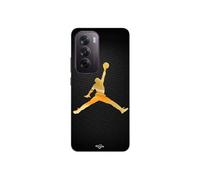 Coque Pour Oppo Reno 12 Pro 5g Jordan Logo 23 Nike Basketball Couleur Dorée Maniacase