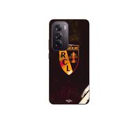 Coque Pour Oppo Reno 12 Pro 5g Rcl Lens Orange Fond Noir Maniacase