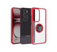 Coque pour Oppo Reno 12 Pro Bague Métallique Support Vidéo Rouge