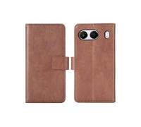 Coque pour Oppo Reno 12 Pro Similicuir Marron