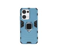 Coque pour Oppo Reno 13 Anneau Support Antichoc Bleu