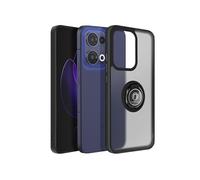 Coque pour Oppo Reno 13 Bague Magnétique Dos Translucide Noir