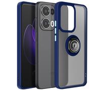 Avizar Coque pour Oppo Reno 13 Pro Bague Magnétique Dos Translucide Bleu nuit