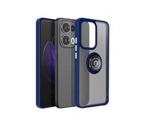 Avizar Coque pour Oppo Reno 13 Pro Bague Magnétique Dos Translucide Bleu nuit