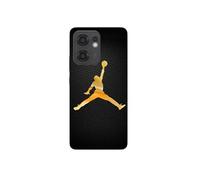 Coque Pour Oppo Reno 13f Jordan Logo 23 Nike Basketball Couleur Dorée