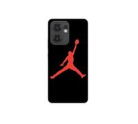 Coque Pour Oppo Reno 13F Jordan logo 23 nike basketball couleur rouge