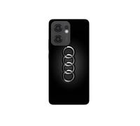 Coque Pour Oppo Reno 13F Logo de voiture Audi front noir