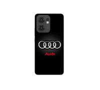 Coque Pour Oppo Reno 13F Logo de voiture Audi gris et rouge