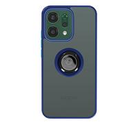 Coque pour Oppo Reno 14 avec Support Anneau et Fixation Magnétique Bleu