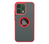 Coque pour Oppo Reno 14 avec Support Anneau et Fixation Magnétique Rouge