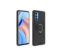 Coque pour Oppo Reno 4 Pro 5G Rigide Antichoc Bague Métallique Support Vidéo Noir
