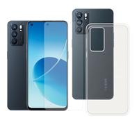 Coque Pour Oppo Reno 6 5G 6.43"" Silicone Transparente + 2 Verres Trempes - Yuan Yuan