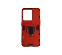 Coque pour Oppo Reno 8 Pro 5G Hybride Antichoc avec Bague Métallique Rouge