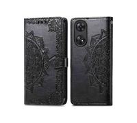 Coque pour Oppo Reno 8 T (4G) Similicuir Noir
