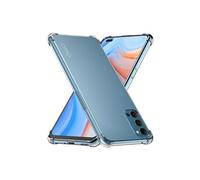Coque pour Oppo Reno4 5G Gel Silicone Coins Rebords Renforcés Antichoc, Transparent