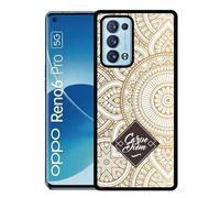 Coque Pour Oppo Reno6 Pro 5g - Carpe Diem Modif Orient Fond Blanc - Silicone - Noir