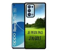 Coque Pour Oppo Reno6 Pro 5g - Je Peux Pas J Ai Golf Fond Terrain - Silicone - Noir