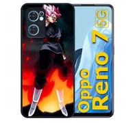 Coque Pour Oppo Reno7 5g - Dbz Black Goku Crimson Warrior The Flame Of Rebellion - Silicone - Noir