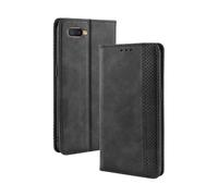 Coque pour Oppo RX17 Neo,Flip magnétique rétro,étui de téléphone en Cuir PU,Conception de Portefeuille avec 3 Fentes à Cartes et 1 Pince à Argent -Black
