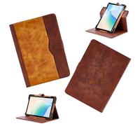 Coque pour OSCAL Pad 100 12-Pouces Tablette Coque Etui Case Rotation à 360 degrés Angles de Vue Multiples Socle en Cuir PU Folio Cover Brun