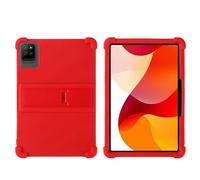Coque pour OSCAL Pad 30 WiFi 10,1", OSCAL Pad 80 Wifi 10,5", ROWT A10 10,1" Tablette avec béquille PC, en silicone souple, lavable, coin épais résistant aux chocs, rouge