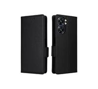 Coque pour Oukitel C58 étui à rabat magnétique en TPU souple antichoc avec porte-cartes, compatible avec Oukitel C58-Noir