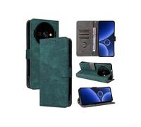 Coque pour Oukitel C59/C59 Pro Portefeuille Flip Folio Etui en Cuir PU Fermeture Magnétique Couverture De Fentes Pour Cartes Blocage RFID Vert