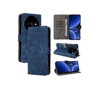 Coque pour Oukitel C59/C59 Pro Portefeuille Flip Folio Etui en Cuir PU Fermeture Magnétique Couverture De Fentes Pour Cartes Blocage RFID Bleu