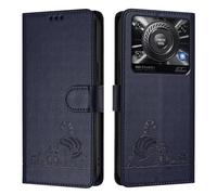 Coque pour Oukitel C60 Etui [Magnétique Protection] [RFID Blocage] Fentes pour Cartes Protection Portefeuille Etui Housse Premium en Cuir PU pour Oukitel C60, Bleu