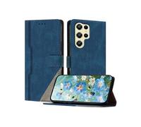 Coque pour Oukitel C61/C61 Pro Housse en Cuir PU avec [Protection Antichoc TPU] [Fonction Support] [Porte-Cartes ] Etui pour Antichoc Magnétique Bleu
