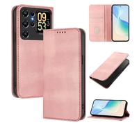 Coque pour Oukitel C62/C62 Pro 6.88"", Etui Housse Premium en Cuir PU,Etui à Rabat Pochette de Portefeuille Étui, Rose PT15
