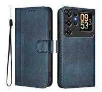 Coque pour Oukitel C62 / C62 Pro, Housse à Rabat en Cuir PU Pochette de Portefeuille Magnétique Etui de Protection Étui avec Porte-Cartes pour Oukitel C62 / C62 Pro, Bleu