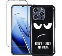 Coque Pour Oukitel Wp52 (6.6"") Noir Housse + 1 X Verre Trempé Protection Écran, Souple Silicone Étui Protection Bumper Tpu Téléphone Case Cover-Duo5[Wke00796]