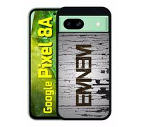 Coque Pour Pixel 8a - Hip Hop Eminem - Silicone - Noir