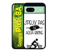 Coque Pour Pixel 8a - J Peux Pas J Ai Aqua Biking 1 - Silicone - Noir