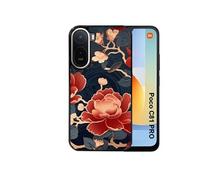 Coque pour POCO C81 PRO - Fleur Japan - Multicolore - Semi-rigide