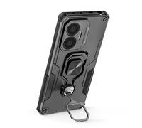 Coque pour Poco F7 Antichoc avec Anneau Rotatif et Support Intégré Noir