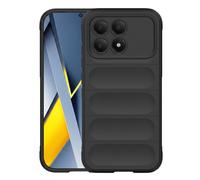 Coque pour Poco F8 Pro 5G avec Relief 3D et Grip Antidérapant Noir