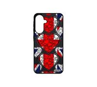 Coque pour pour Samsung galaxy A56 5G silicone drapeau union jack angleterre anglais pas cher football Euro mobile coeur alu britannique