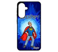 Coque Pour Pour Samsung Galaxy A56 5g Silicone Super Papy Famille Bleu Sm-A566b/Ds Papi Naissance Garcon Housse Comics Humoristique Case