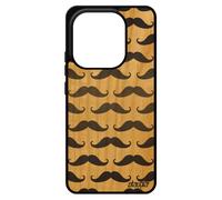 Coque Pour Pour Xiaomi Redmi Note 14 4g Europe Bois Silicone Moustache Peinture Pipe Chapeau Melon Pas Cher Homme Gris Telephone Antichoc